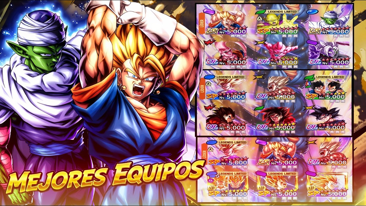 ¡LOS MEJORES EQUIPOS DE DRAGON BALL LEGENDS ACTUALMENTE! ¡GANA TODAS TUS PARTIDAS!