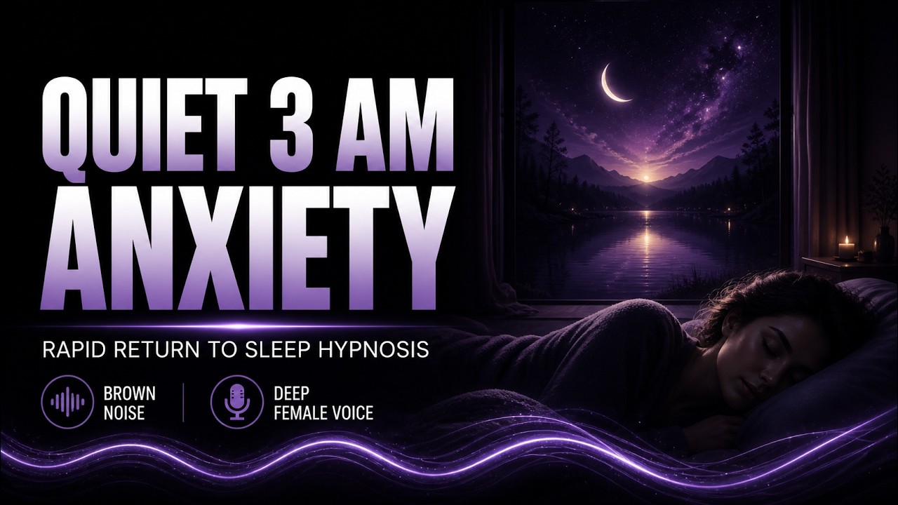 3 AM Racing Thoughts? This 15-Min Sleep Hypnosis Helps Stop Them Cold (Brown Noise)