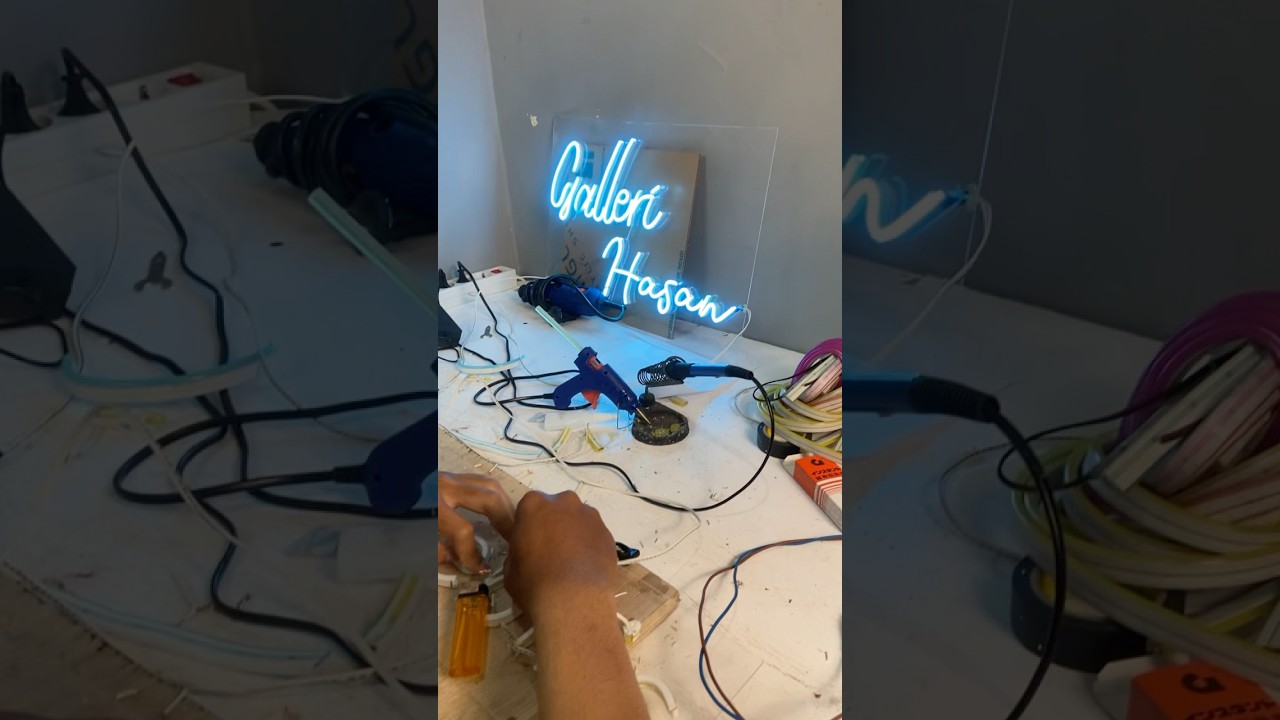 Lampu Neon Flex Custome Tulisan #neonflex #neonsign