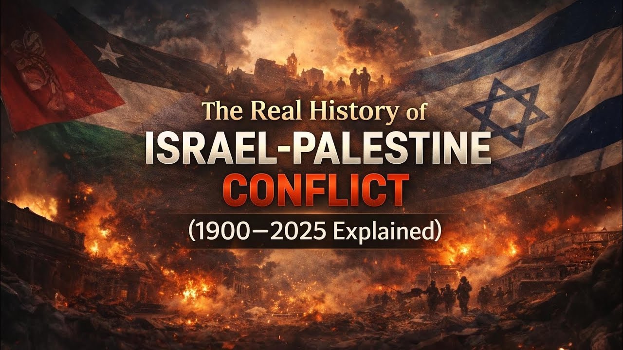 The Real History of Israel–Palestine Conflict | 1900–2025 Explained
