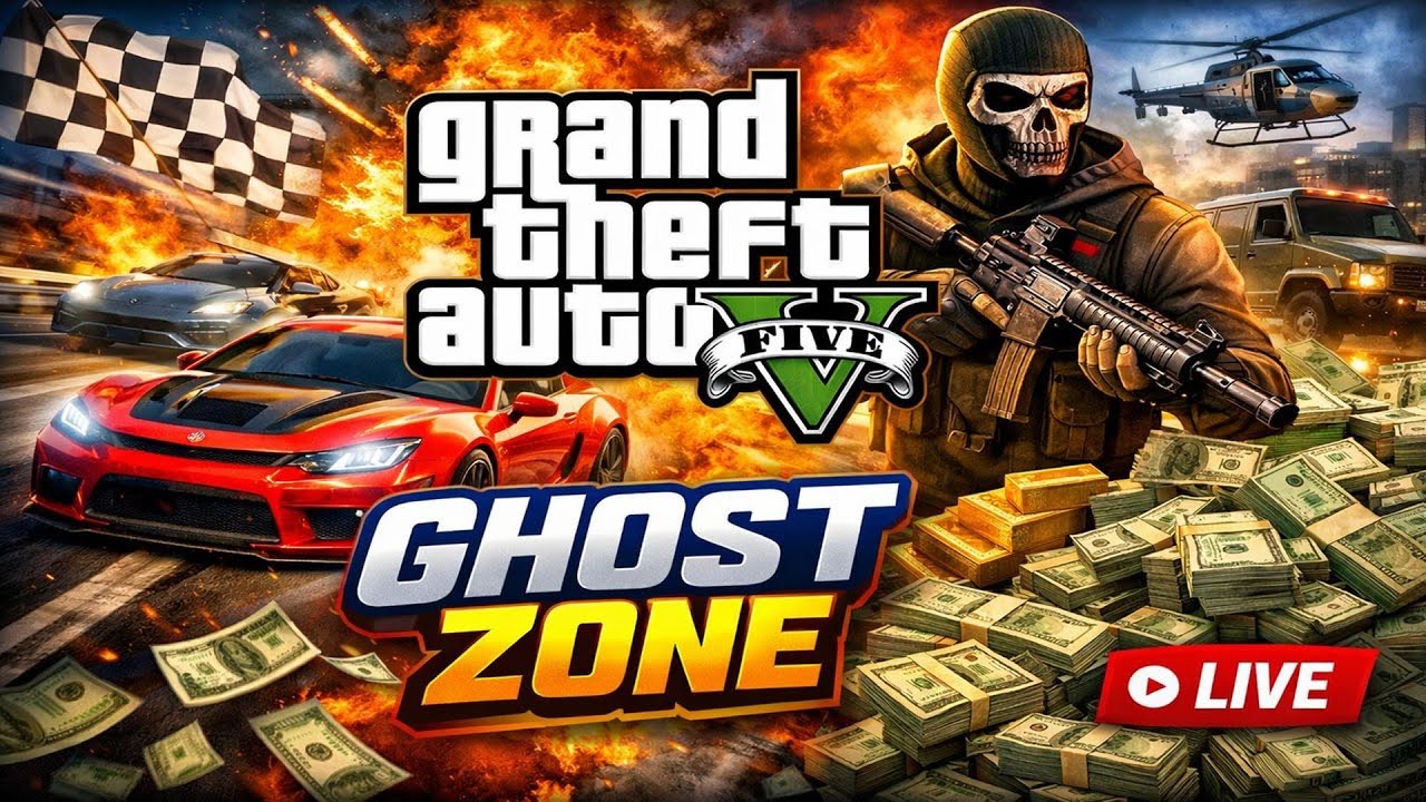 GTA 5 Online LIVE Panjabi Hindi 🎮  Crazy Racing | Indian Stream ghost india punjab (Portrait)