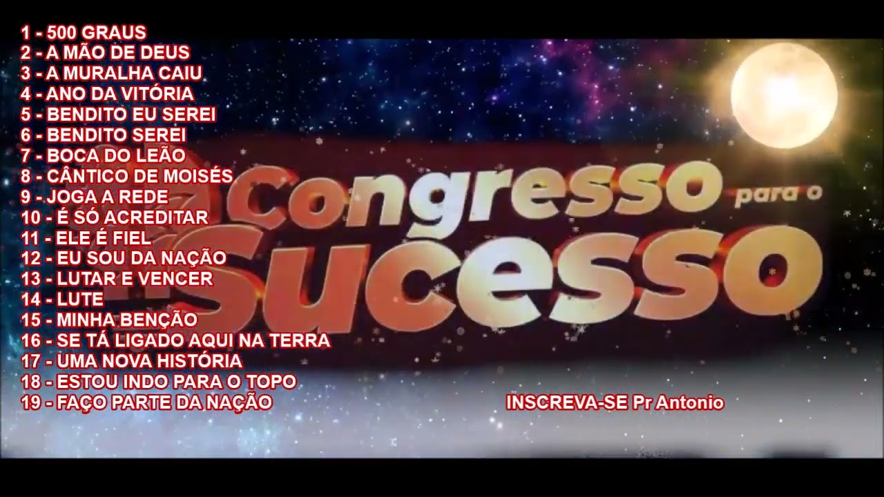 M&uacute;sicas para o Congresso Para o Sucesso (antes da reuni&atilde;o)