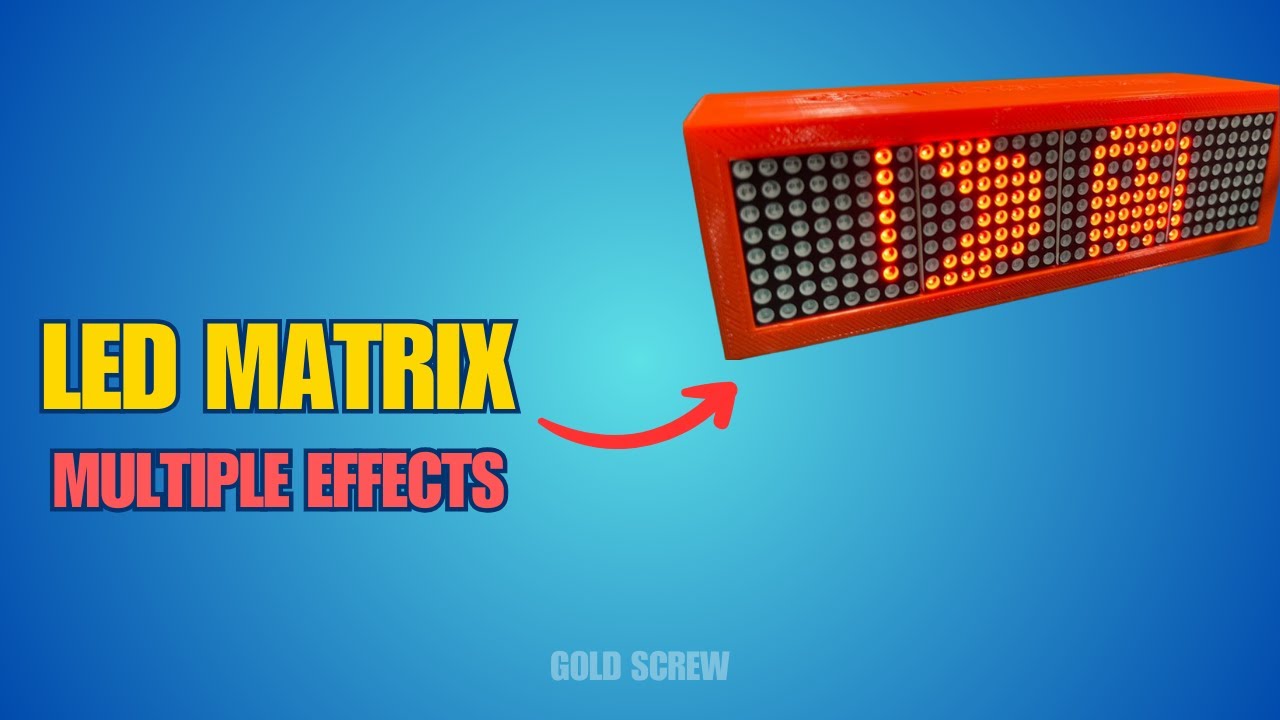 Make an LED Matrix Box with Multiple Effects | Scrolling Text, Sprites & More!