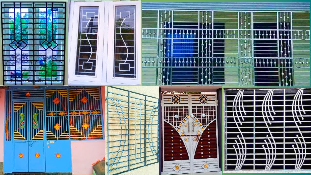 Latest simple window grill design/ steel window grill design photo/ how to make grill design