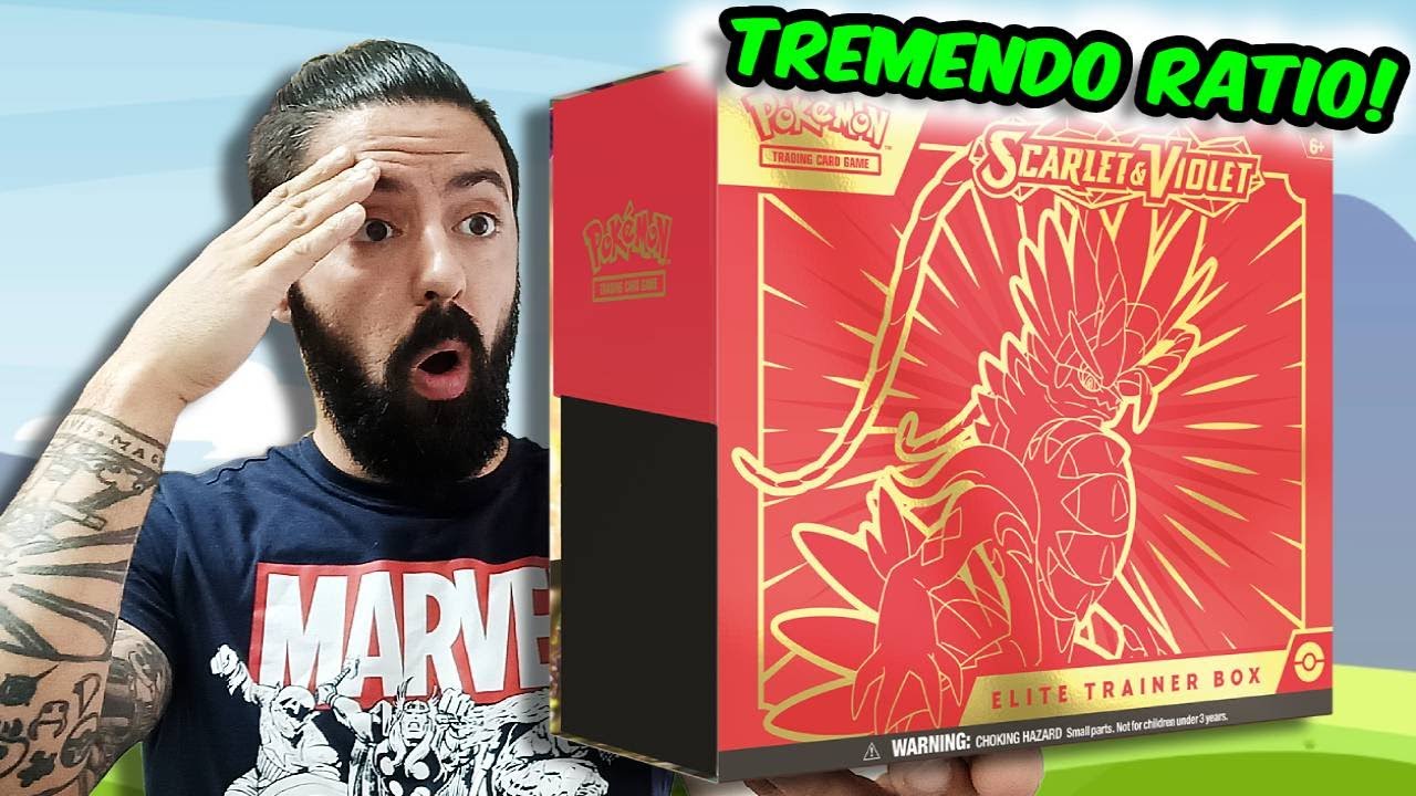 ABRO LA CAJA DE ENTRENADOR ELITE DE KORAIDON DE ESCARLATA Y PURPURA - CARTAS POKEMON 2023