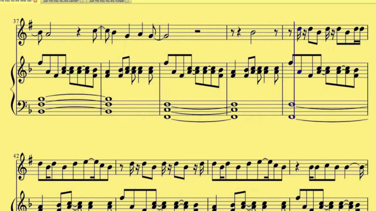 [ Tenor Sax ] Just The Way You Are   Bruno Mars