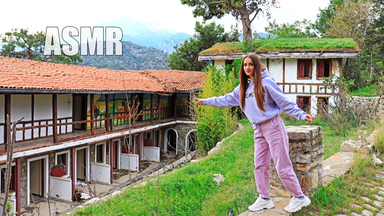 АСМР ЗАБРОШЕННЫЙ ОТЕЛЬ Деревня Триггеры ШЕПОТ 100% Мурашки | ASMR Abandoned HOTEL Whisper Triggers