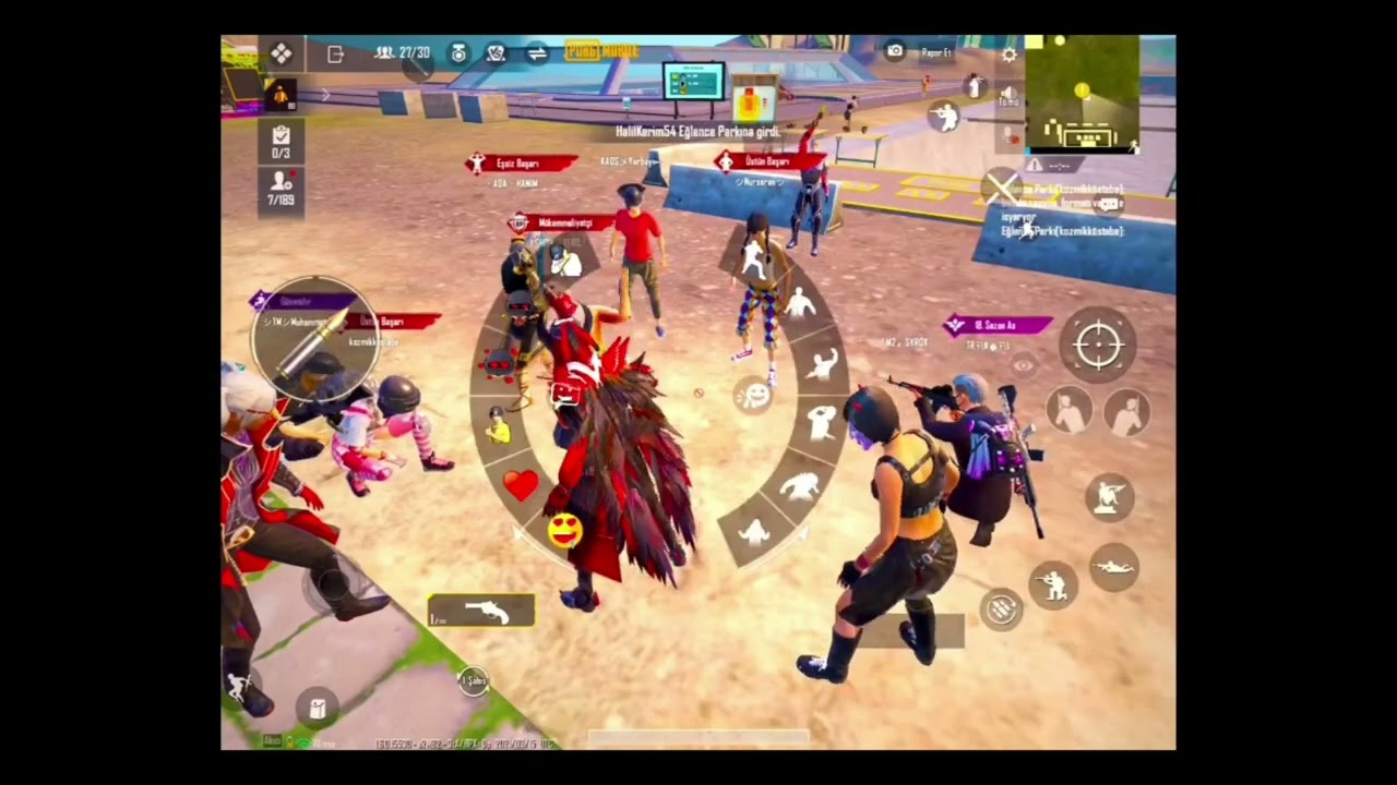 Pubg Mobile Cheer Park Emoji Fight | Parking Victims