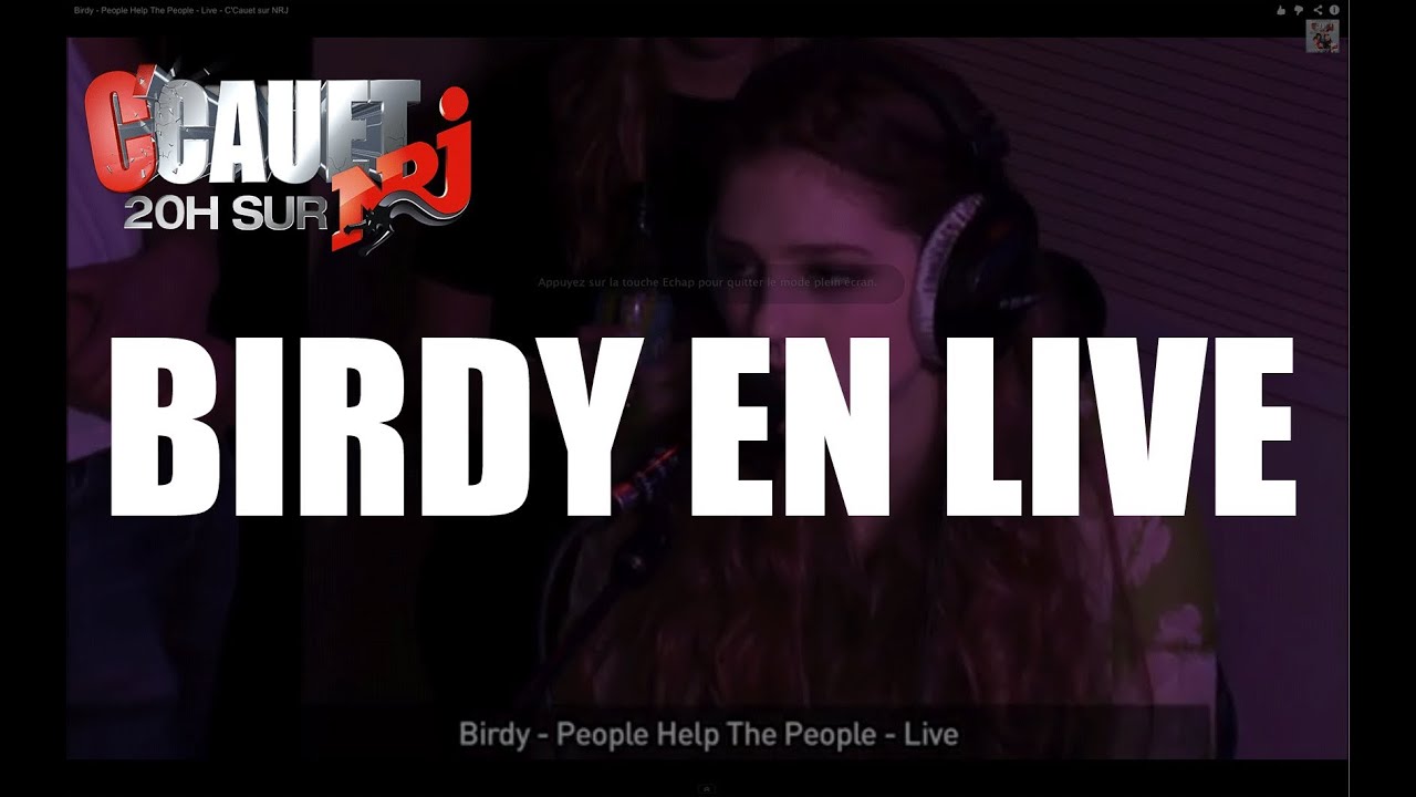 Birdy - Wings - Live - C'Cauet sur NRJ