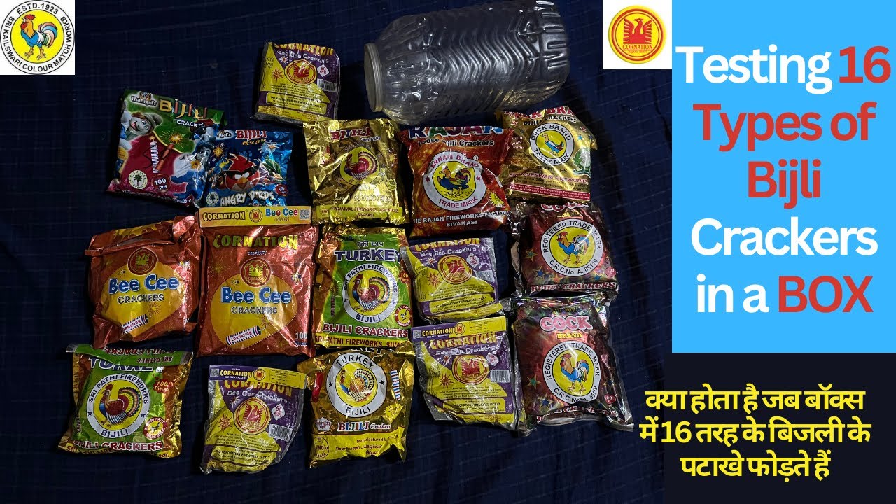 Diwali bomb testing 16 Types Bijli Crackers testing in a Box #diwali2025 #youtubeshorts #yt