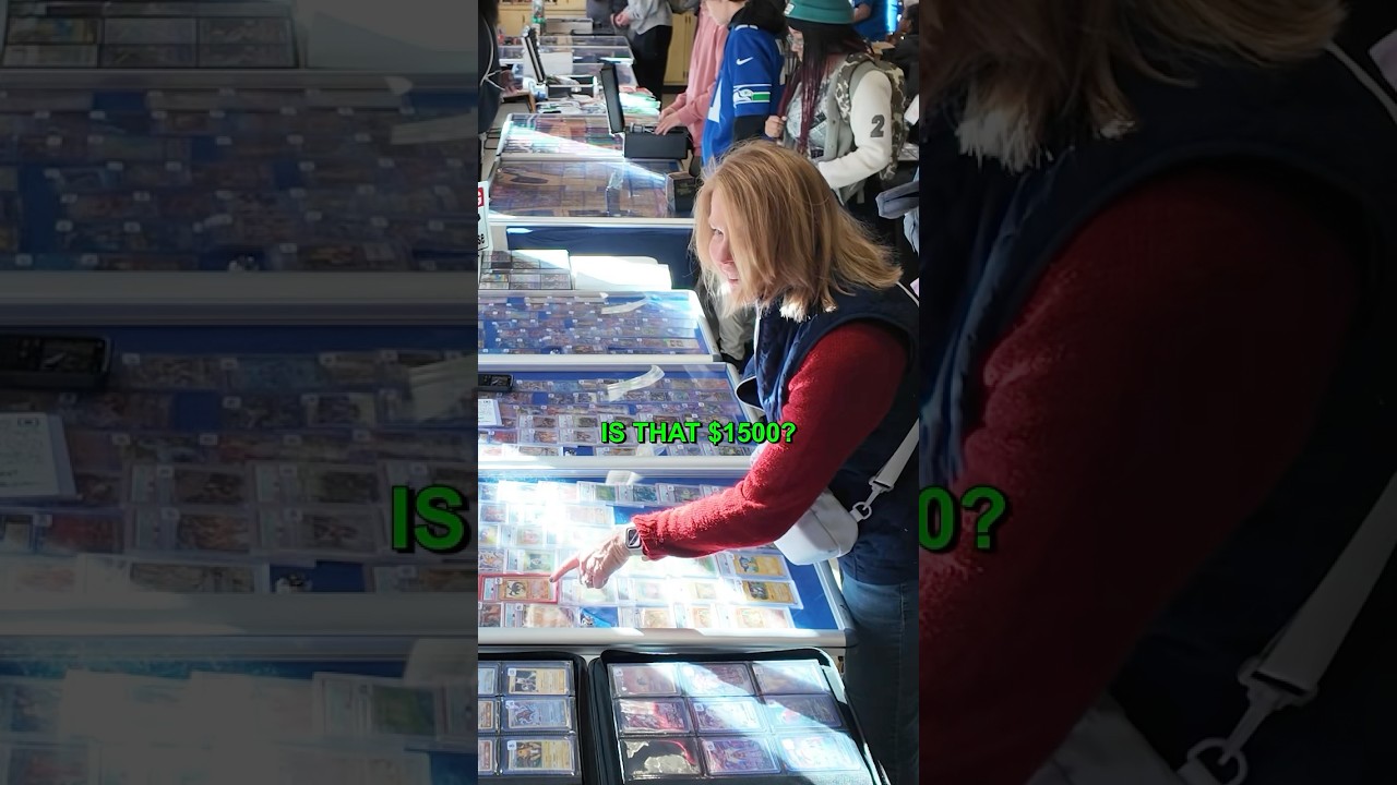 When my mom shows up | Pokemon card vendor POV #pokemon #wholesome #pokemoncards