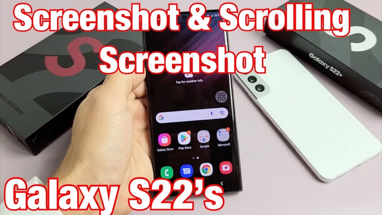 Galaxy S22's: How to Take Screenshot & Scrolling Screenshot (2 ways)