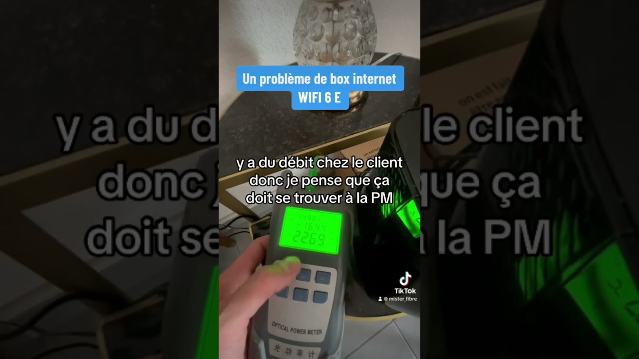 Un probl&egrave;me de box internet WIFI 6e