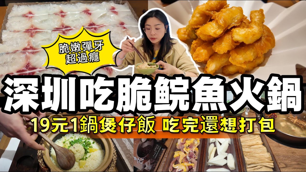 深圳吃脆鲩魚火鍋 | 19元1鍋煲仔飯 吃完還想打包 | 脆嫩彈牙 超過癮 |