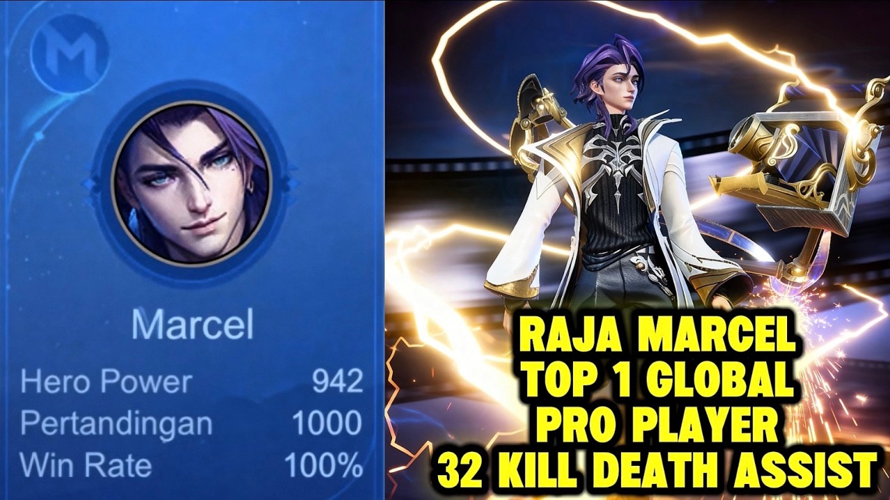 Raja Marcel Top 1 Global Pro player sanggup 32 Kill death assist