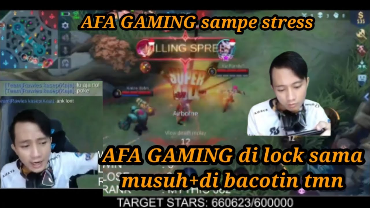 AFA GAMING (RRQ PANDA) DI LOCK SAMA MUSUH 😱SAMPE MAU NANGIS 🤬🤬🤬