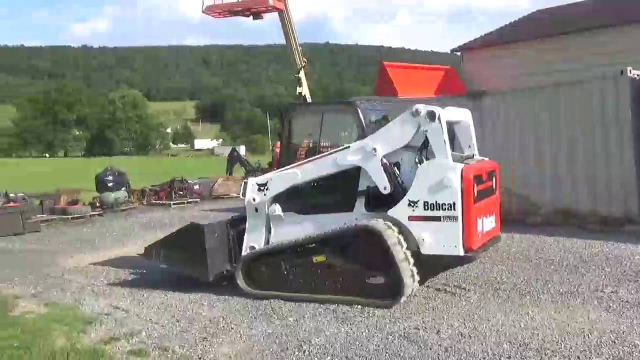 2014 Bobcat T650 Rubber Track Skid Steer Loader Cab Heat Air Roller Suspension Kubota For Sale Nice!