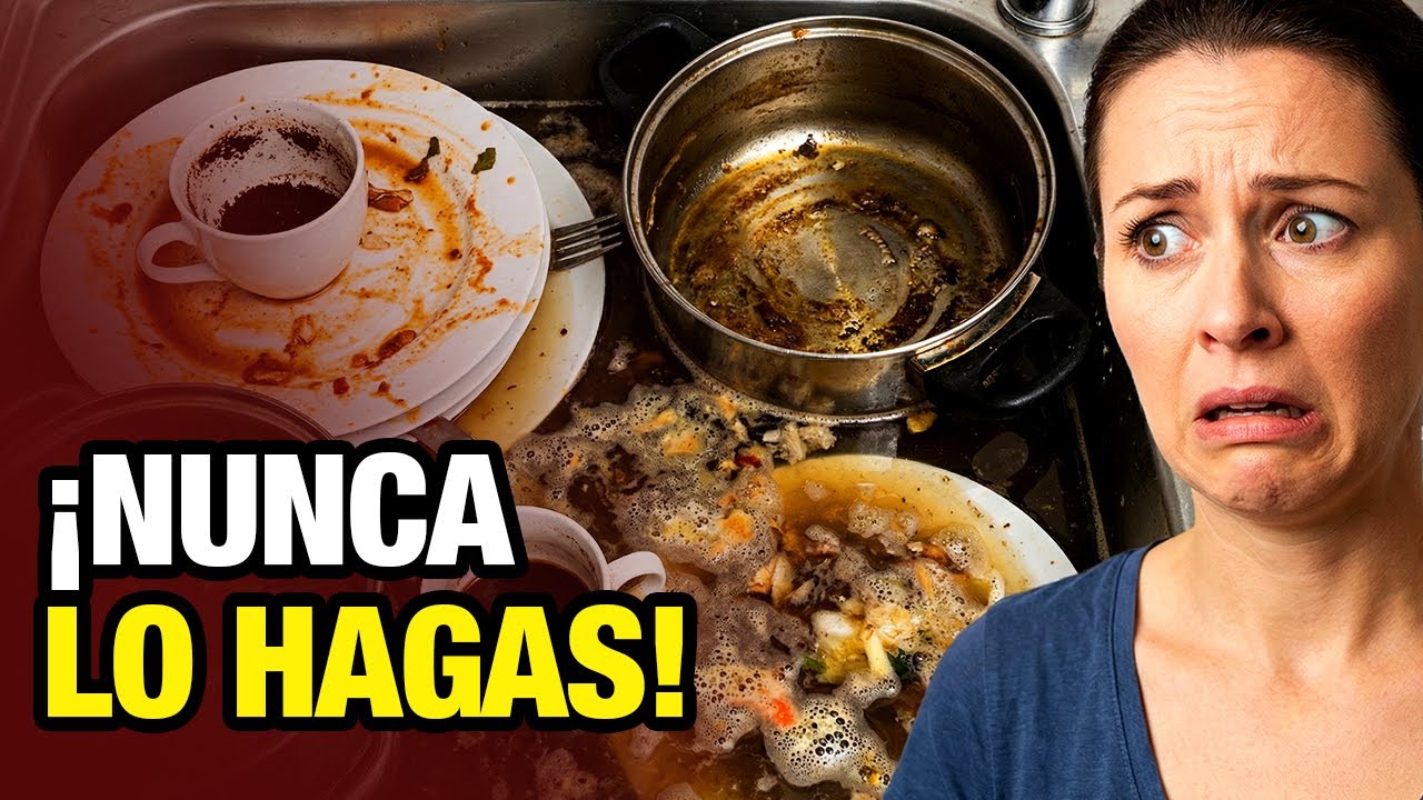 Lo que pasa cuando dejas los platos remojando toda la noche