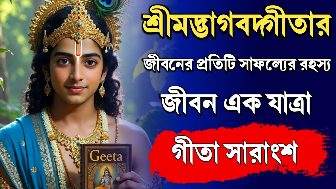 শ্রীমদ্ভগবদ গীতা প্রতিটি সাফল্যের রহস্য। SHRIMAD BHAGVAD GEETA SAAR KRISHNA VAANI GEETA UPDESH |
