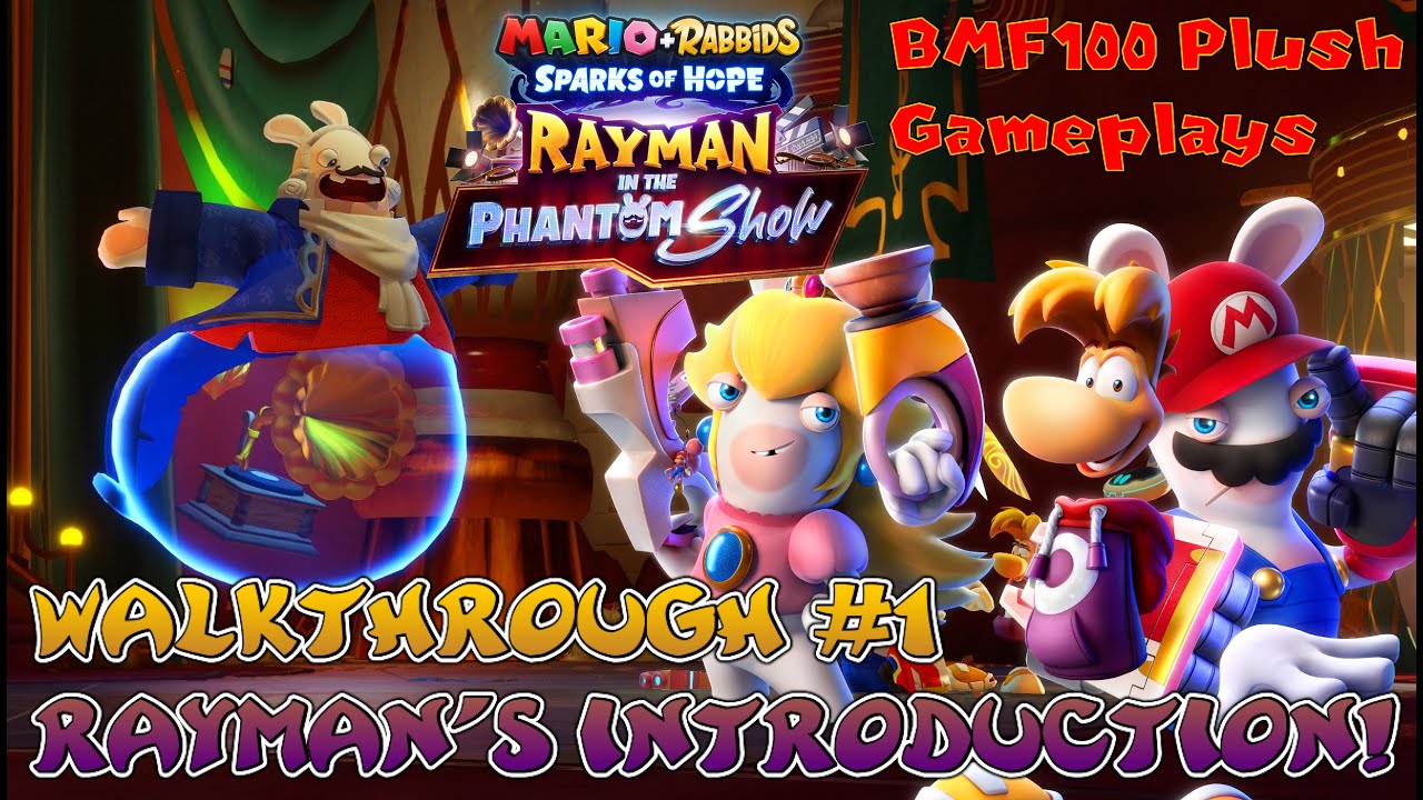BMF100 Plush Gameplays: Mario + Rabbids: Sparks of Hope Rayman DLC Adventure Walkthrough #1