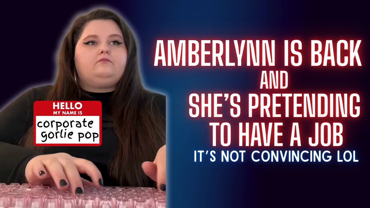 Amberlynn Eats For Most Of Her Imaginary Shift At Her New Imaginary Job.