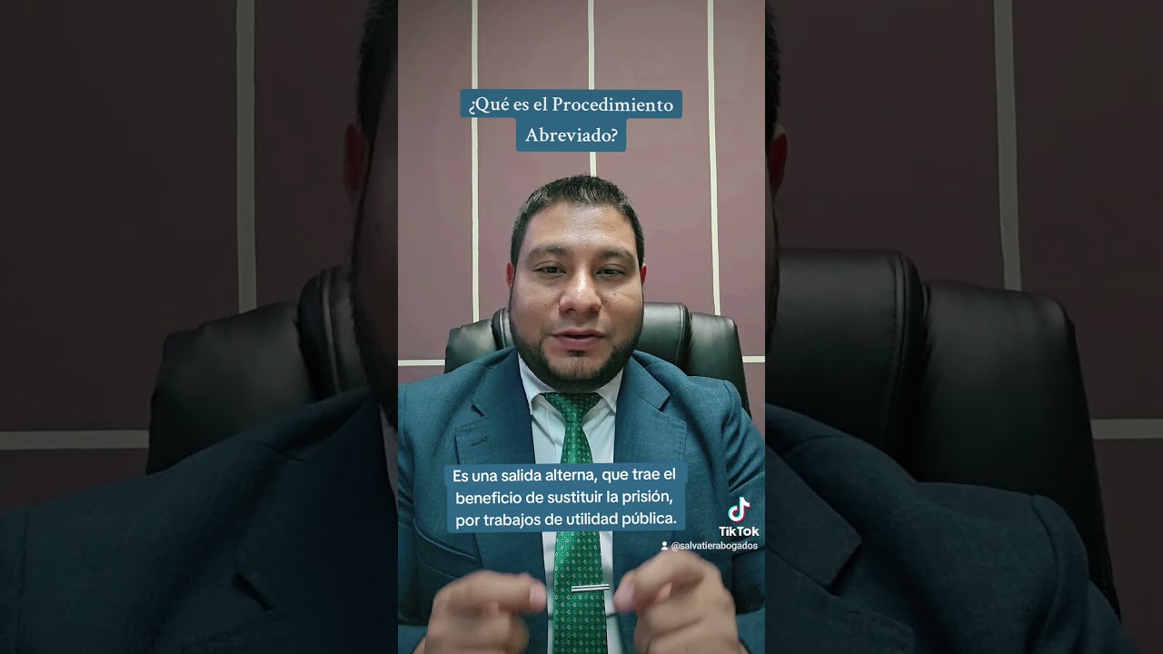 &iquest;QU&Eacute; ES EL PROCEDIMIENTO ABREVIADO EN DERECHO PENAL? ac&aacute; te lo explico.