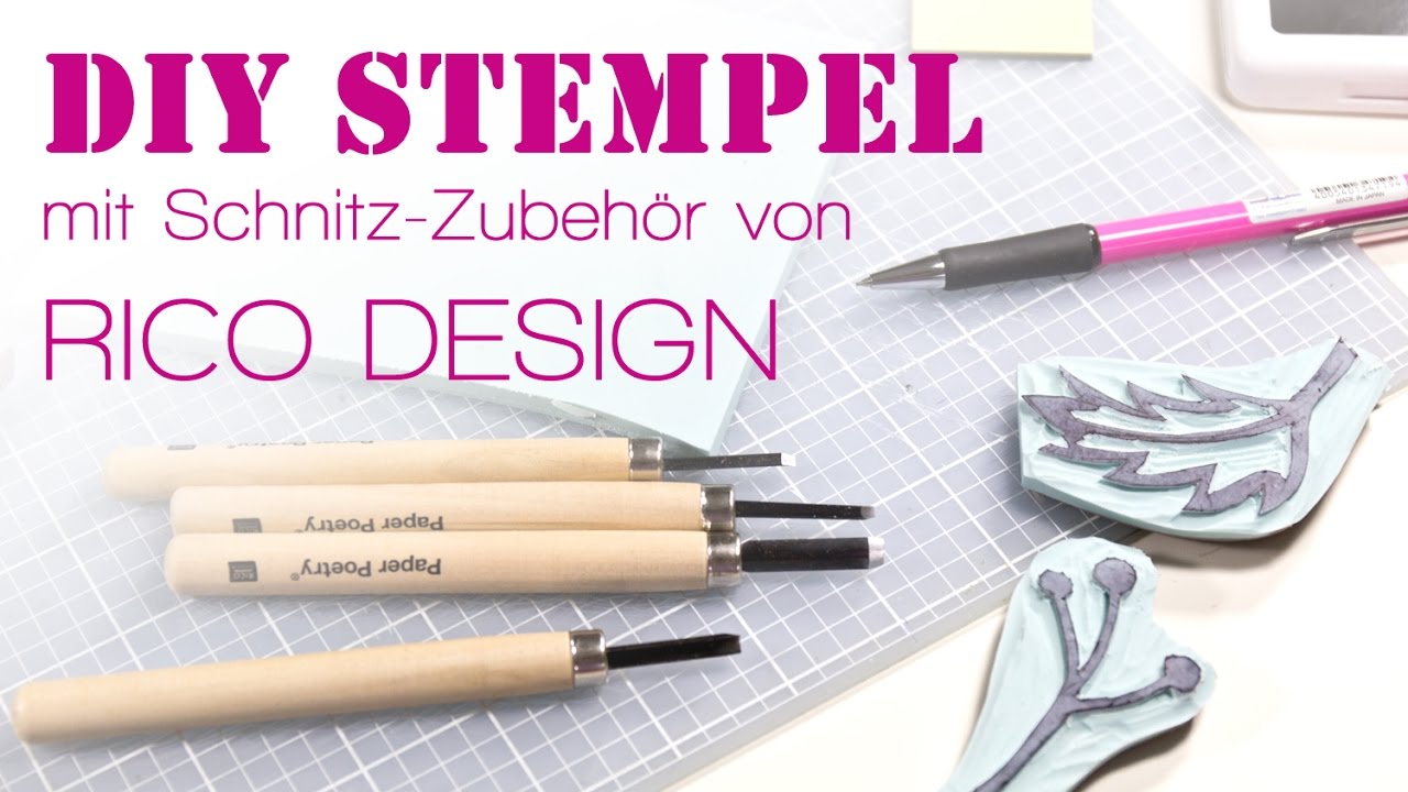 Ganz einfach DIY Stempel Schnitzen