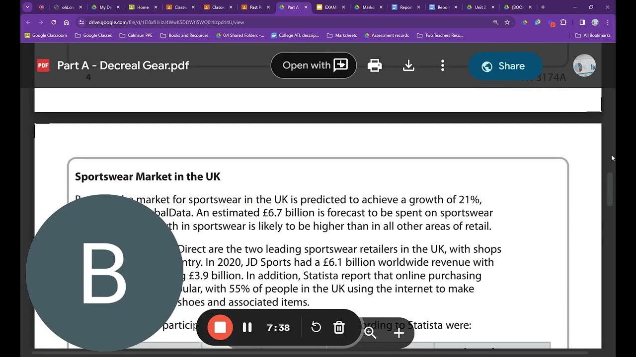 Vid 2  - What should I be doing during the 2 hours in Part A.