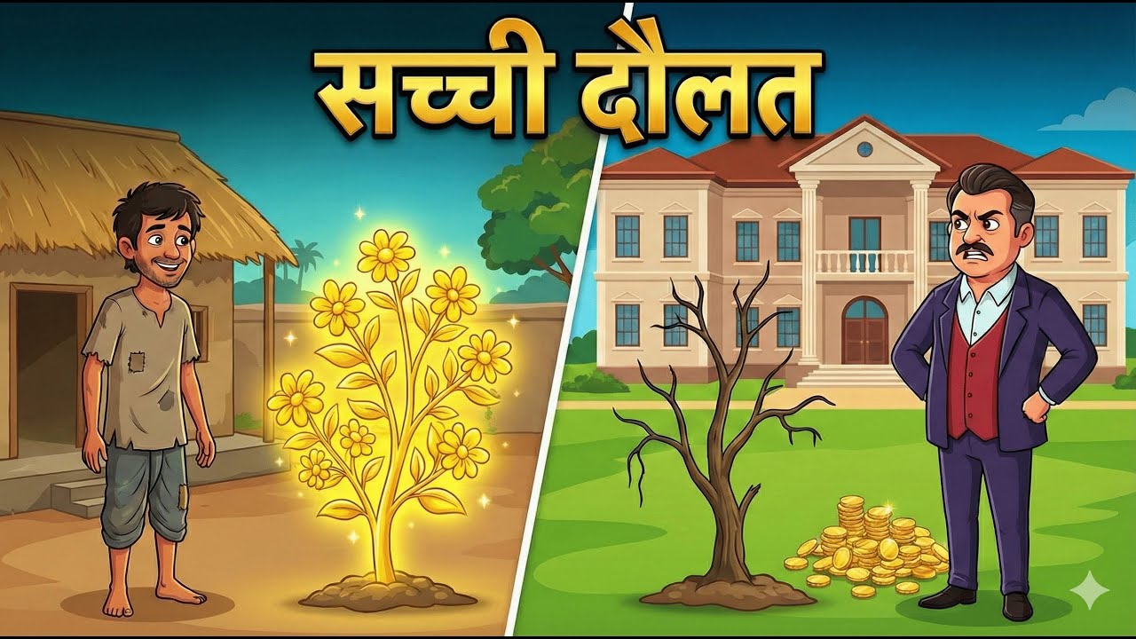 गरीब किसान और सोने का जादुई पौधा | सच्ची दौलत क्या है? | Hindi Moral Story