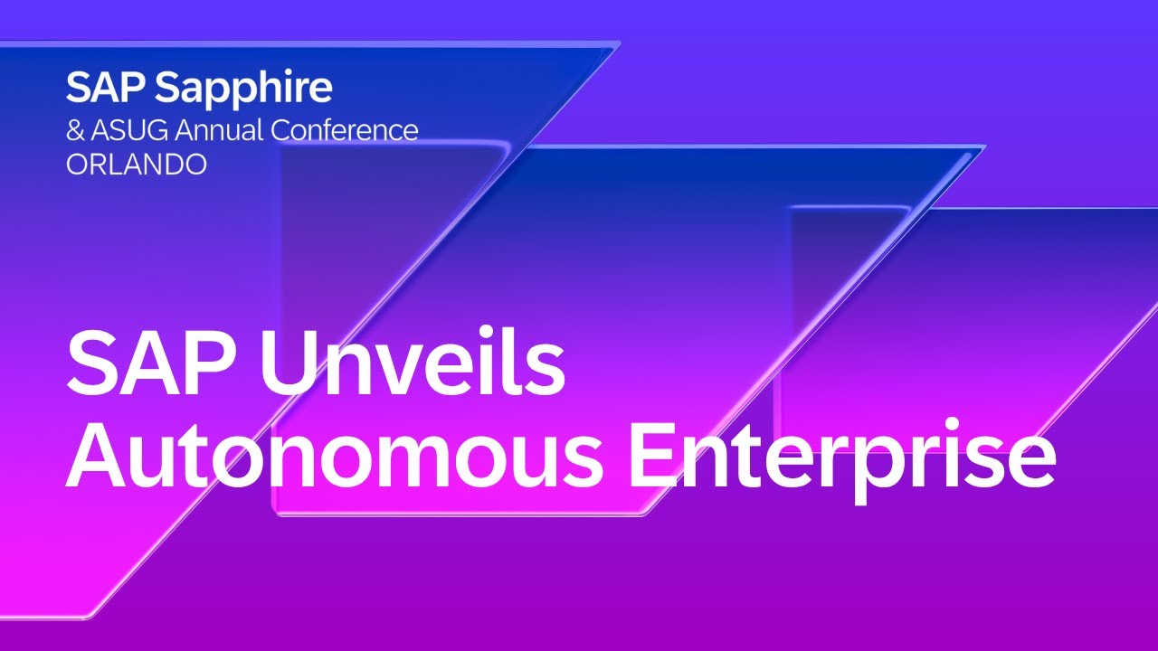 Welcome to the Autonomous Enterprise | SAP Sapphire 2026