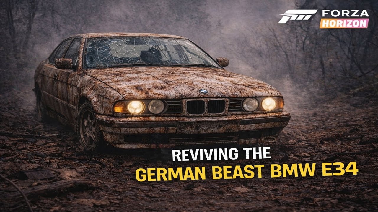 Forza Horizon | Reviving the Abandoned BMW E34–🎮 #forzahorizon5 #gamingcars