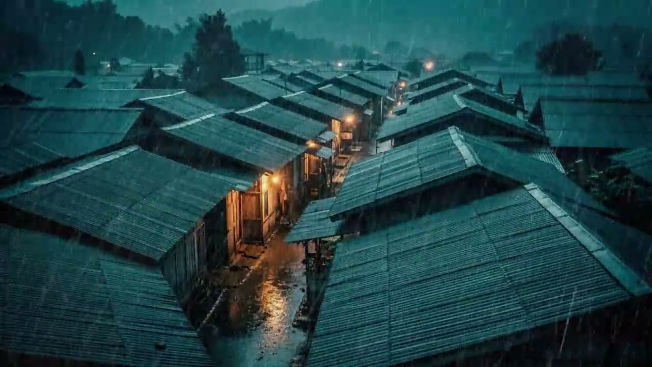 No Ads Rain Sounds for Sleeping – ASMR Tin Roof Rain to Clear Overthinking Mind Fast
