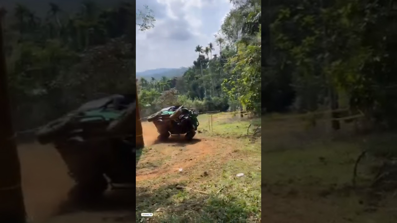 JEEP CRASHED AT WAYANAD OFFROAD CHALLENGE KERALA #4x4 #jeep #crash #kerala #mahindra #offroad #suv