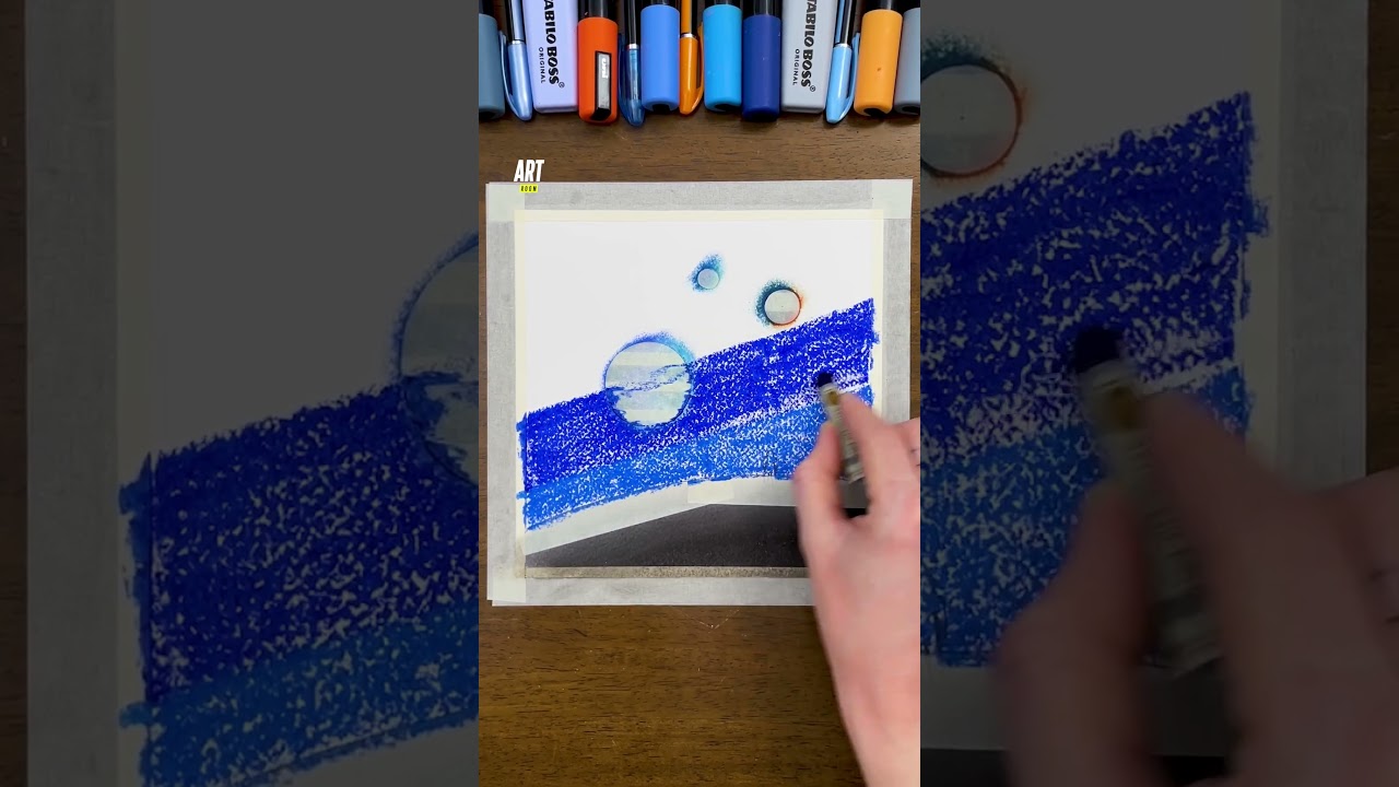 I draw the Earth from the Moon 😮🌍 