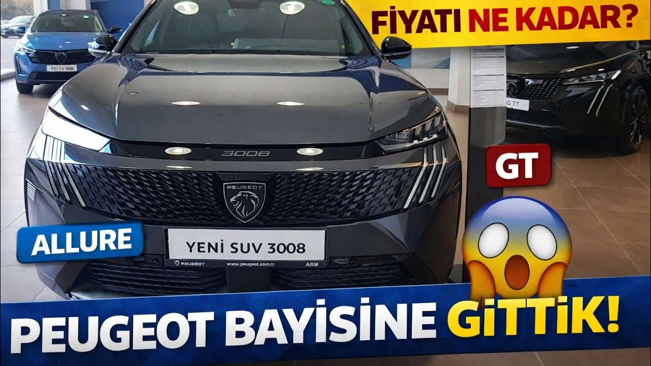 Peugeot Bayisine Gittik! Elektrikli e-3008 Allure & GT fiyat listesi kampanyalı fiyatı ne kadar bayi