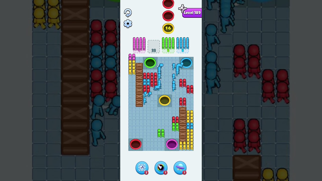 Hole People Level 189 Hard Level Walkthrough Solution