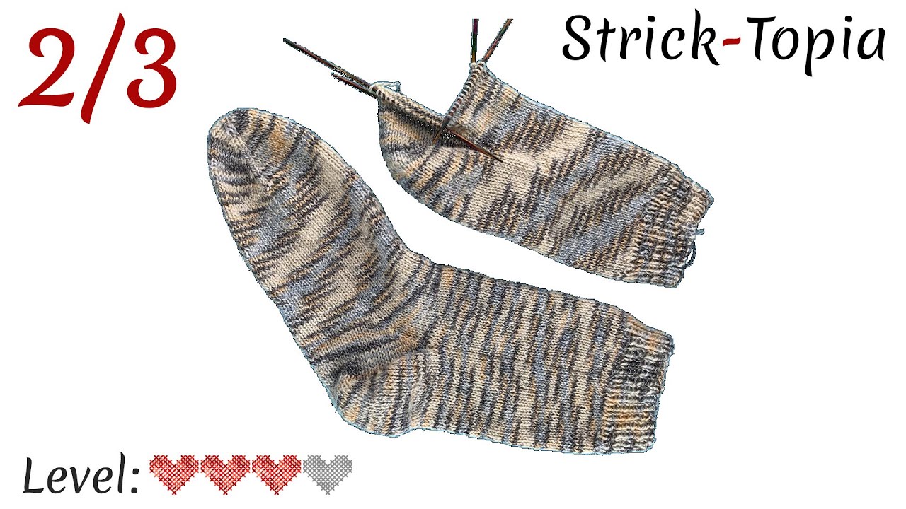 Socken stricken leicht gemacht - Video 2/3 - Die Ferse