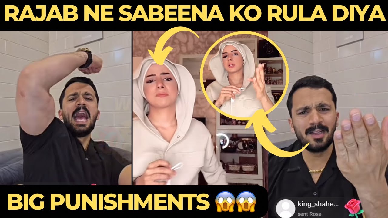 Rajab VS Sabeena Big Punishment Match || Sabeena Crying 😢|| Rajab Butt TikTok live