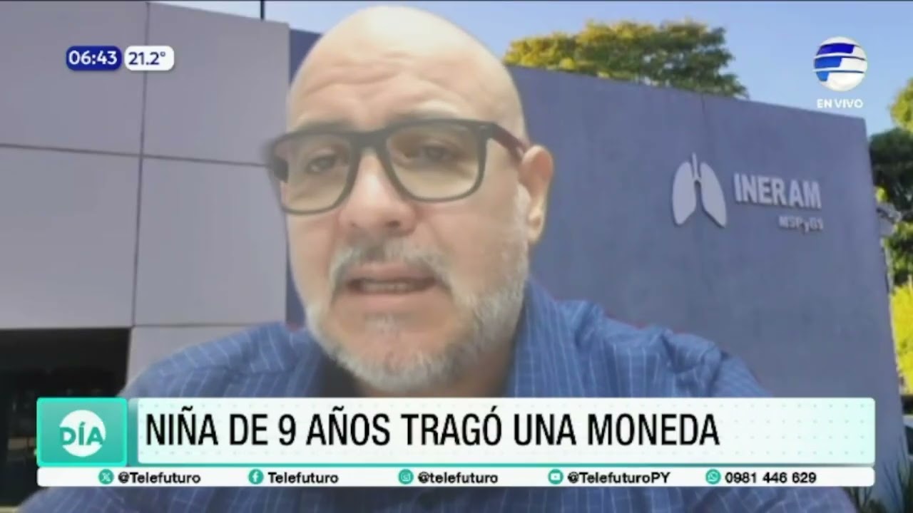 Niña de 9 años tragó una moneda