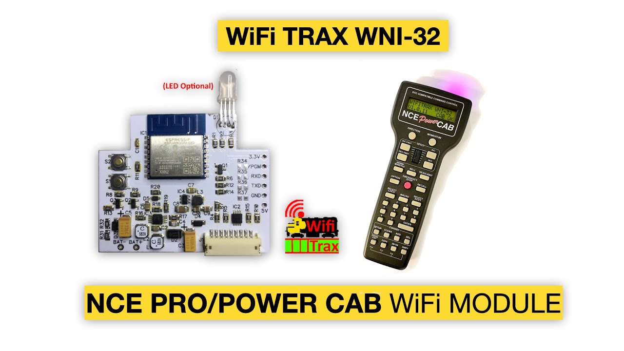 Brand New WiFi Trax NCE Pro Cab / Power Cab WiFi conversion! WifiTrax WNI-32