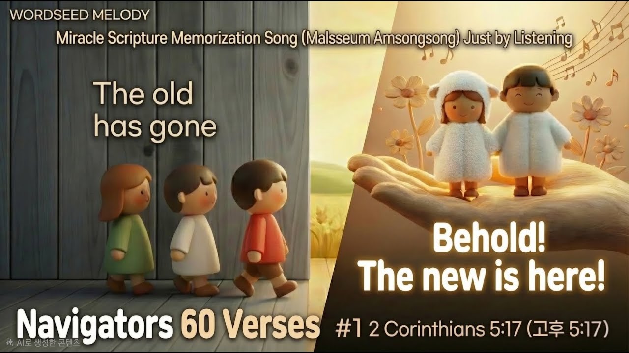 🌐N01 2 Corinthians 5:17 | Navigator 60 | Bible Song | 영어말씀암송송