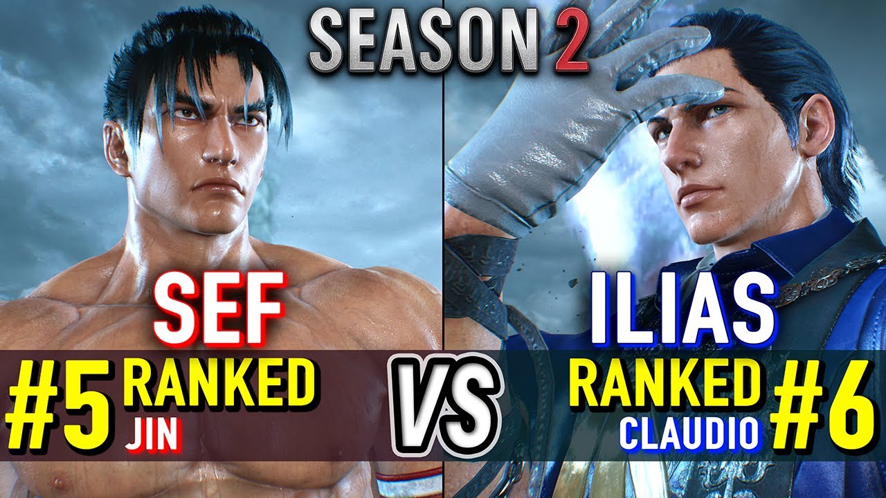 T8 🔥 SEF (#5 Ranked Jin) vs ILIAS (#6 Ranked Claudio) 🔥 Tekken 8 High Level Gameplay