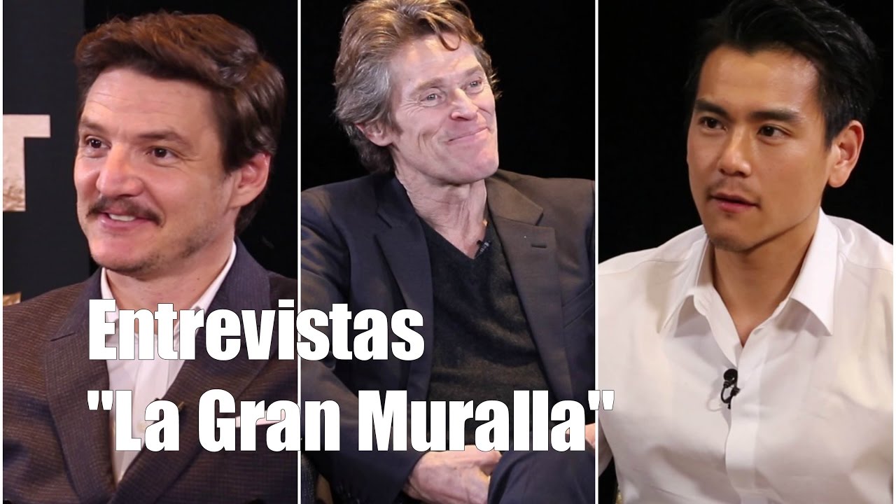 Entrevistas "La Gran Muralla" (Pedro Pascal, Willem Dafoe y Eddie Peng)