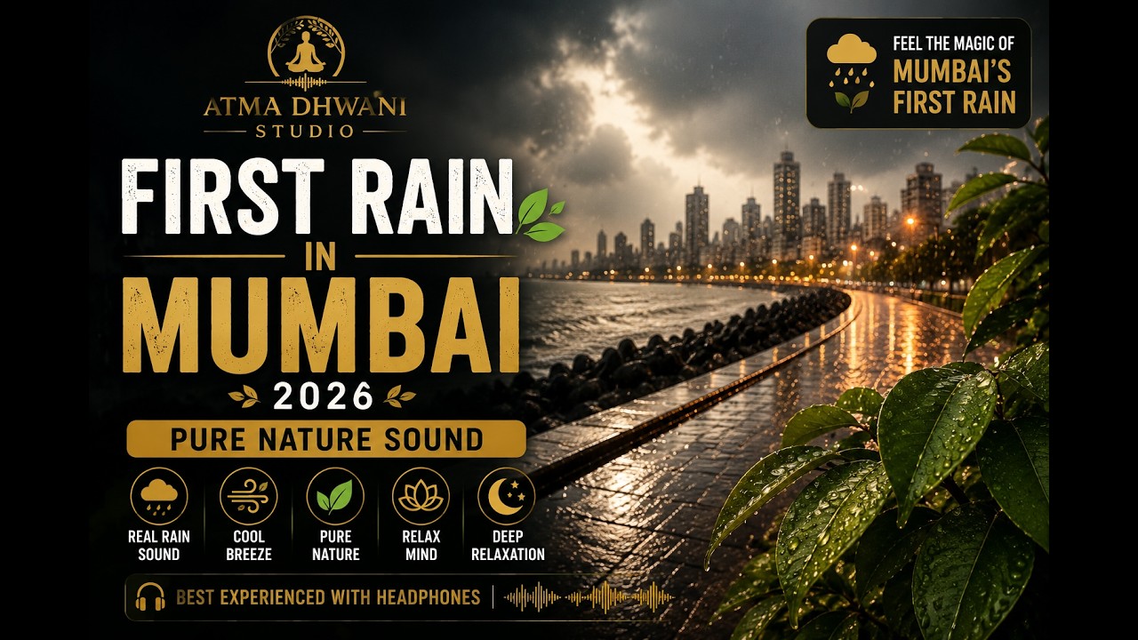 First Rain in Mumbai 2026 🌧️ | Monsoon Rain Sounds | Real Mumbai Rain Ambience for Sleep, Relaxation