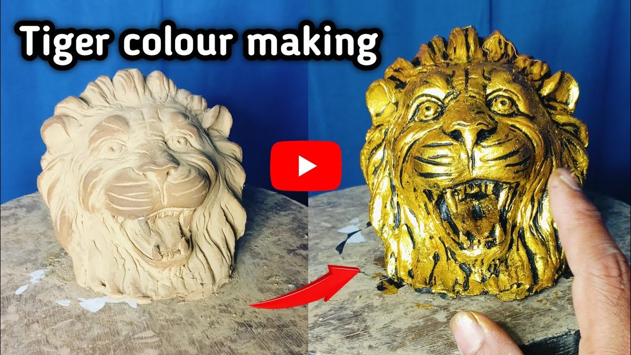 Lion colour making l Tiger colour Kese kare l Tiger Kese Banaye 