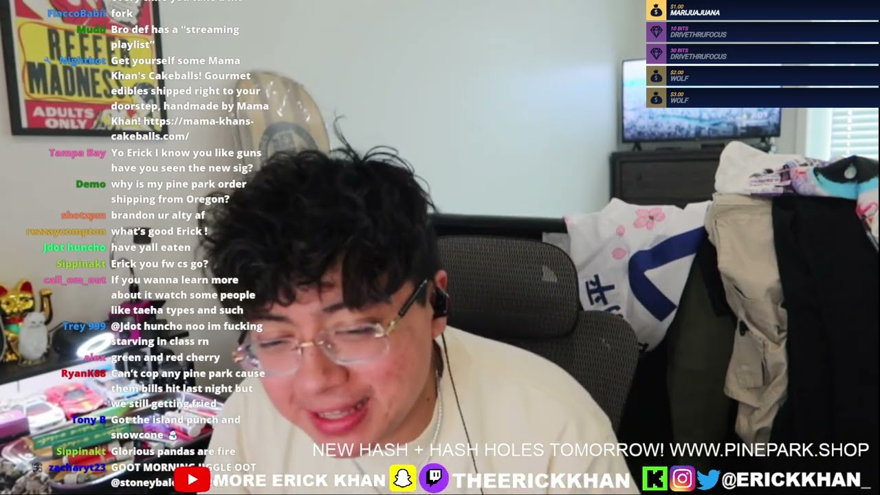 October 10 Youtube Stream - HASHHOLE FOR BREAKFAST | Erick Khan Full Stream