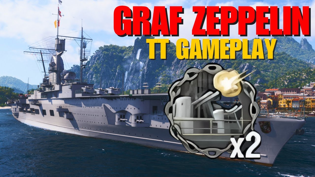 Graf Zeppelin – Two Destroyers Fall to Secondary Guns!