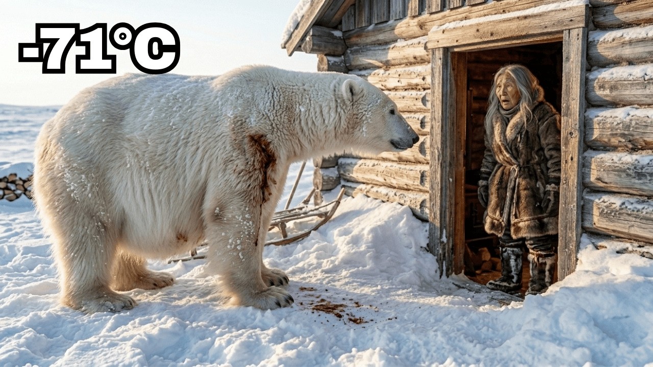 She Opened Her Door at −71°C to a Dying Pregnant Polar Bear… What Happened Next Is Unbelievable