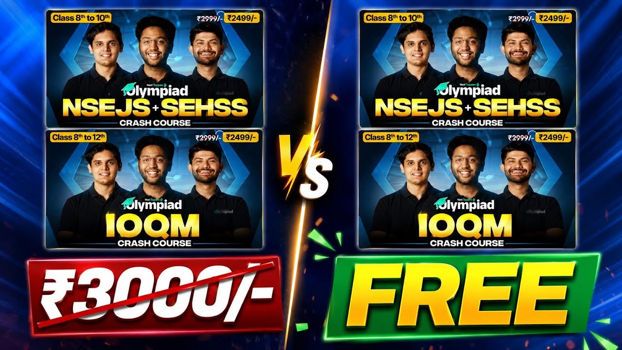 Free IOQM & SCIENCE OLYMPIAD batch of Next Toppers | Next Toppers Olympiad 2026 | Free Batch Access 