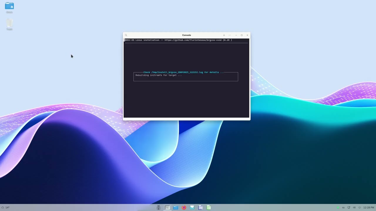 Install BRGV-OS on BIOS machine, with encrypted device with LVM formatted btrfs